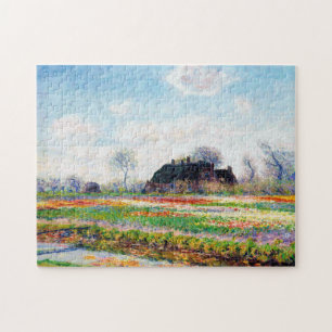 Tulip Fields in the Netherlands, Monet Jigsaw Puzzle