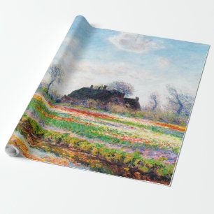 Tulip Fields in the Netherlands, Monet Wrapping Paper