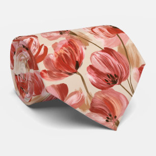 Tulip Floral Bride Father Floral Wedding Neck Tie