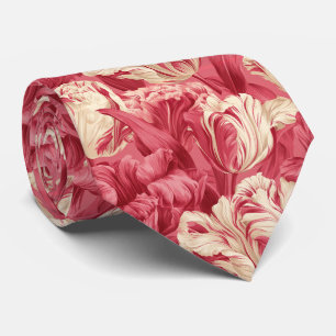 Tulip Floral Father Day Autumn Wedding Neck Tie