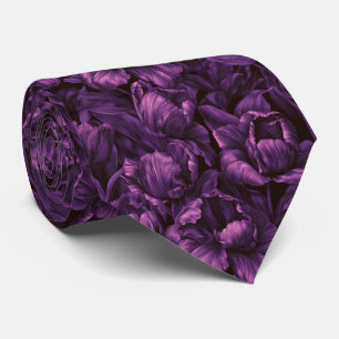 Tulip Floral Groom Classic Wedding Neck Tie