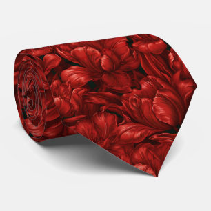 Tulip Floral Uncle Budget Wedding Neck Tie
