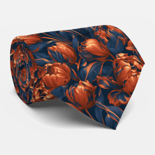 Tulip Flower Anniversary Minimalist Wedding Neck Tie