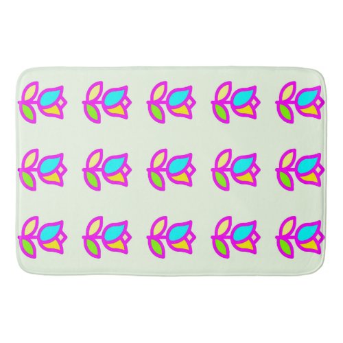 TULIP FLOWER DESIGN FOR YOUR TABLE BATH MAT