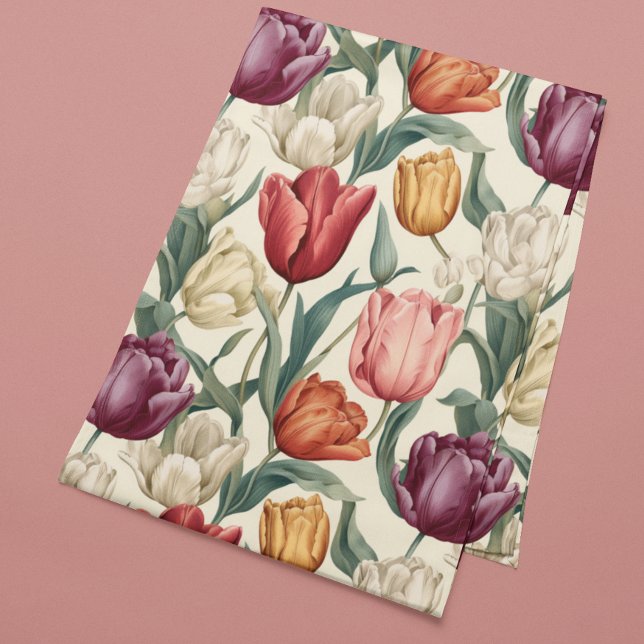 Tulip Flower Floral Easter  Kitchen Towel (Creator Uploaded)