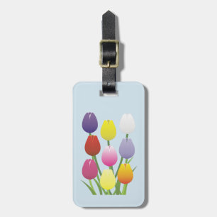 Tulip Flower Luggage Tag