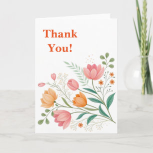Tulip Flower Petals Orange Nature Thank You