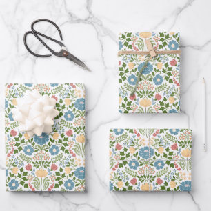 Tulip Flower Tapestry Wrapping Paper Sheets
