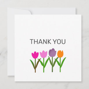 Tulip Flower Thank You Card