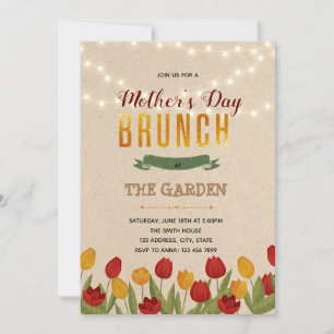 Tulip flower theme Invitation