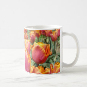 Tulip Flowers Coffee Mugs gifts Pink Orange Tulips