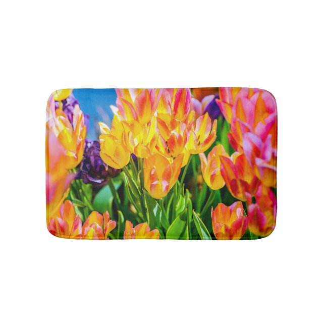 Tulip Flowers - Flourish Bathroom Mat (Front)