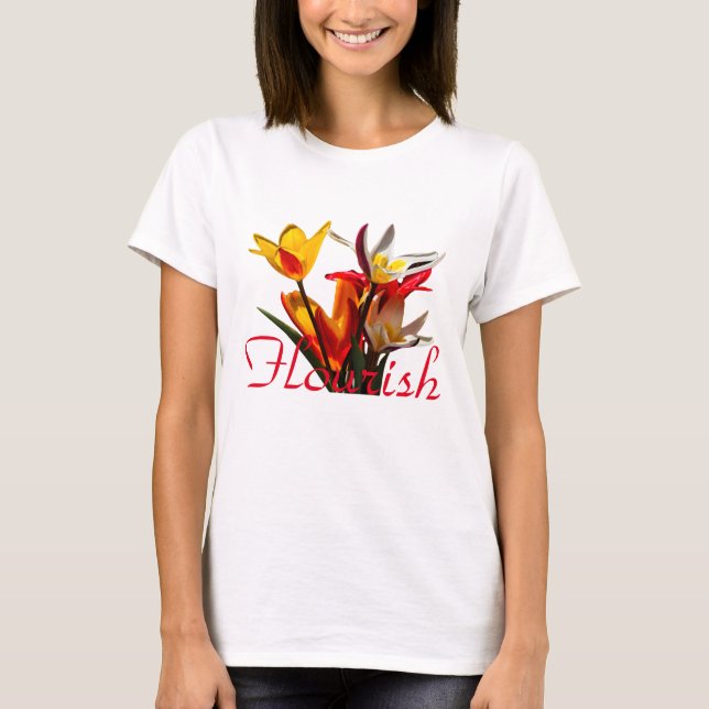 Tulip Flowers - Flourish T-Shirt (Front)