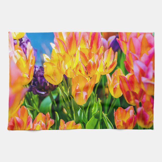 Tulip Flowers - Flourish Towel (Horizontal)