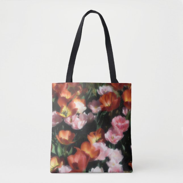 Tulip Flowers Scripture Tote (Front)