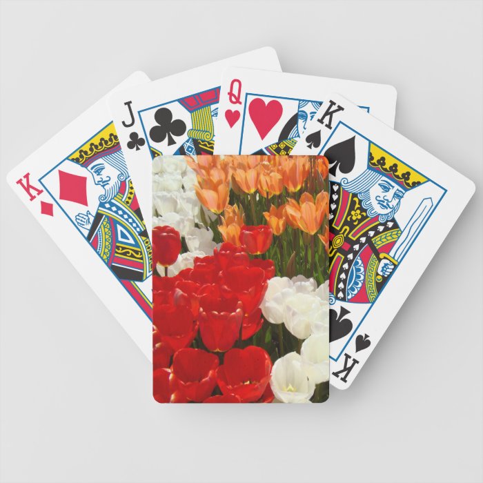 Tulip Flowers Spring Playing Cards custom