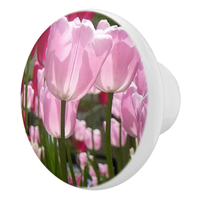 Tulip Garden Ceramic Knob (Right)