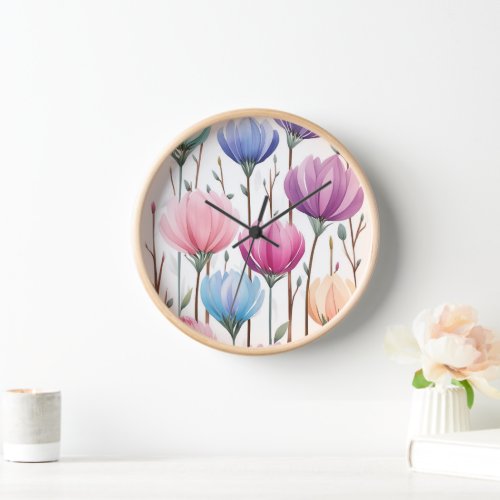 Tulip Garden Clock