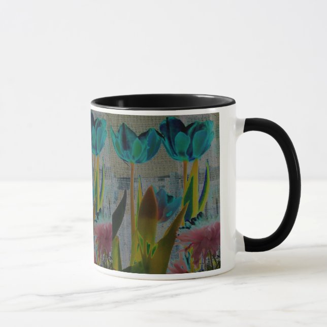 TULIP GARDEN FLOWER PHOTO PRINT MUG (Right)