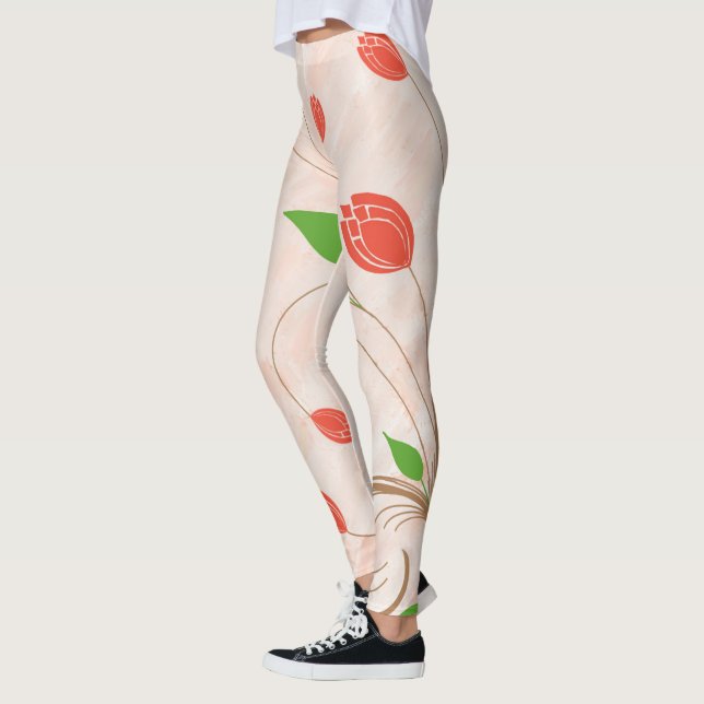 Tulip Garden Leggings (Left)