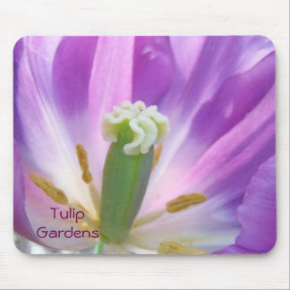 Tulip Garden mousepad Purple Tulips Flowers