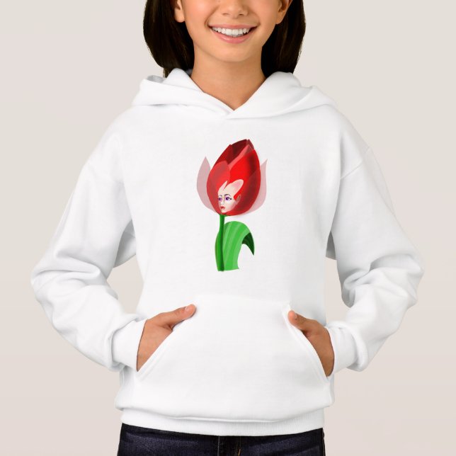 Tulip Girl Hoodie (Front)