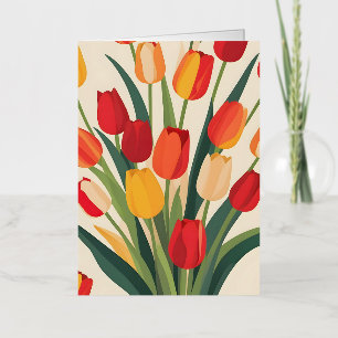 Tulip Glow-Up Foil Greeting Card