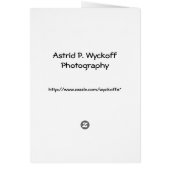 Tulip Greeting Card (Back)