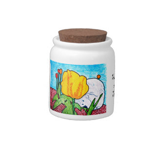 Tulip in Garden Candy Jar