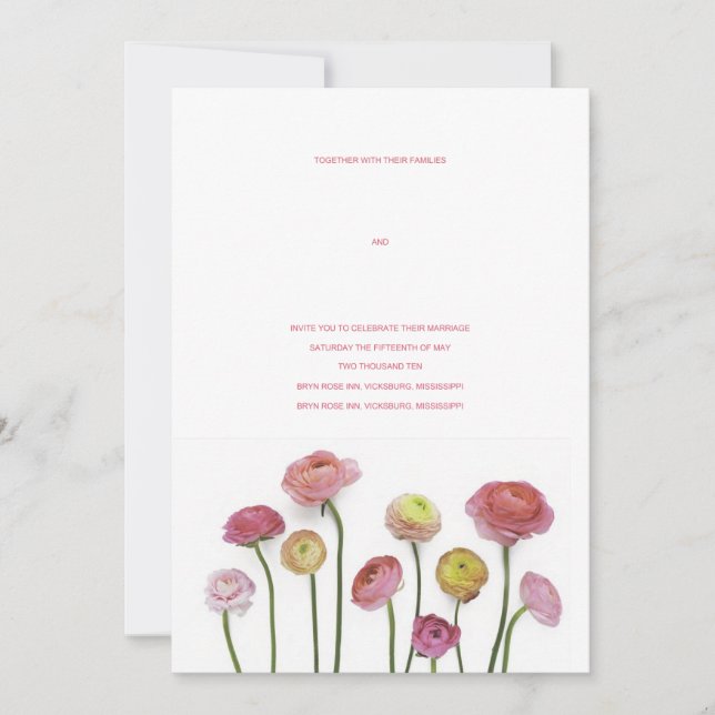 Tulip  Invitation (Front)