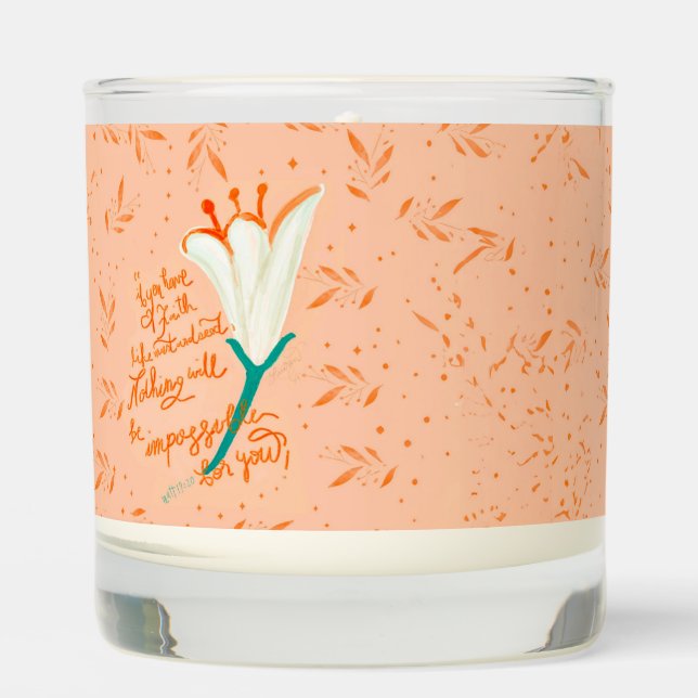 Tulip Love-Faith Like a Mustard Seed Scented Candle (Front)