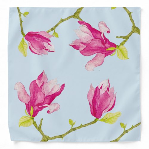 Tulip Magnolias on a Bandana