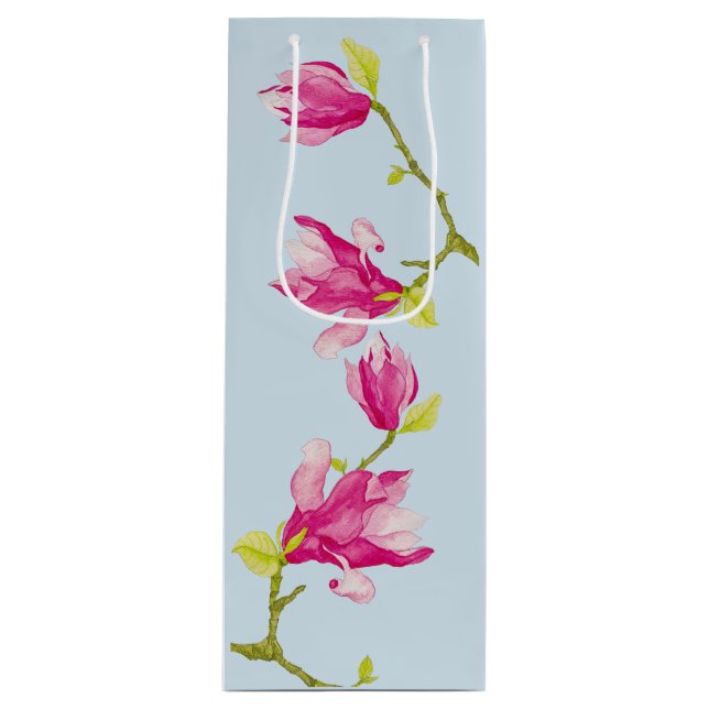 Tulip Magnolias on a Gift Bag  (Front)
