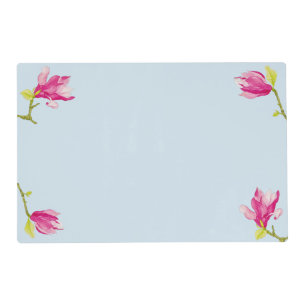 Tulip Magnolias on a Laminated Placemat