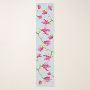 Tulip Magnolias on a Scarf