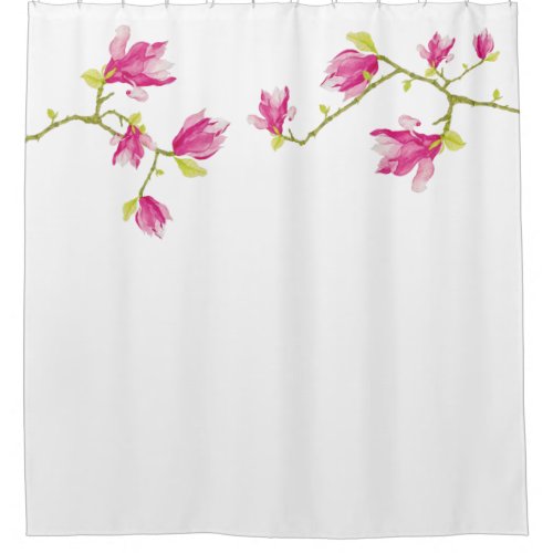 Tulip Magnolias on a Shower Curtain