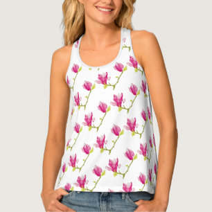 Tulip Magnolias on a Tank Top