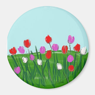 Tulip meadow magnet