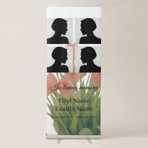 Tulip memorial collage retractable banner