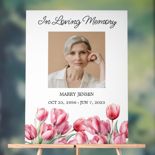 Tulip Memorial Photo Funeral