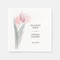 Tulip Modern Minimalist Elegant Typography Wedding