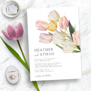 Tulip Modern Wedding Invitation