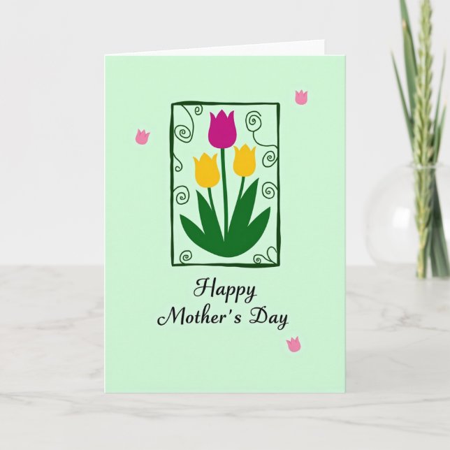 Tulip Mothers Day Art Card (Front)
