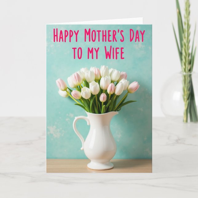 Tulip Mothers Day Message Card (Front)