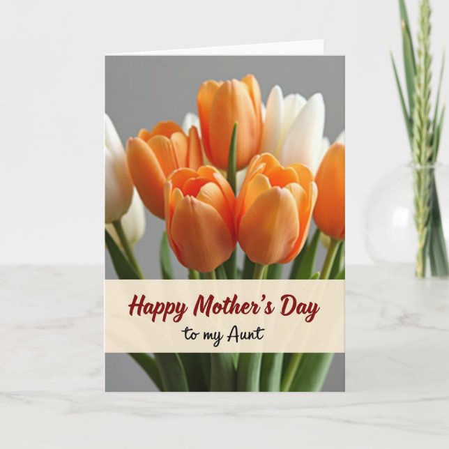 Tulip Mothers Day Wish Card (Front)