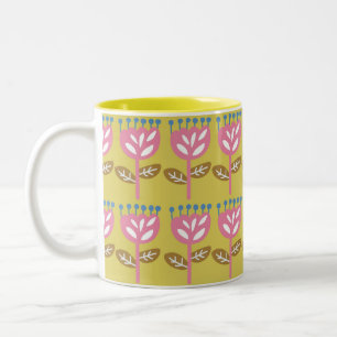 Tulip Mustard Two-Tone Coffee Mug