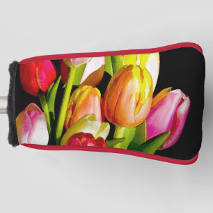 Tulip Painting - Original Flower Art Golf Head Cover