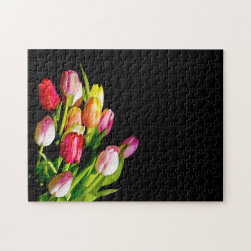 Tulip Painting _ Original Flower Art Jigsaw Puzzle