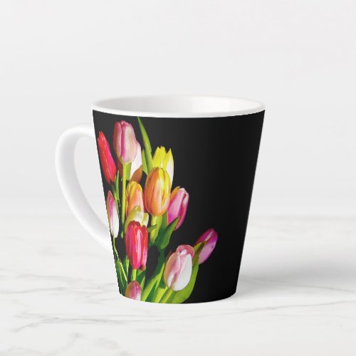 Tulip Painting _ Original Flower Art Latte Mug