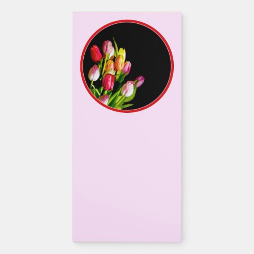 Tulip Painting _ Original Flower Art Magnetic Notepad